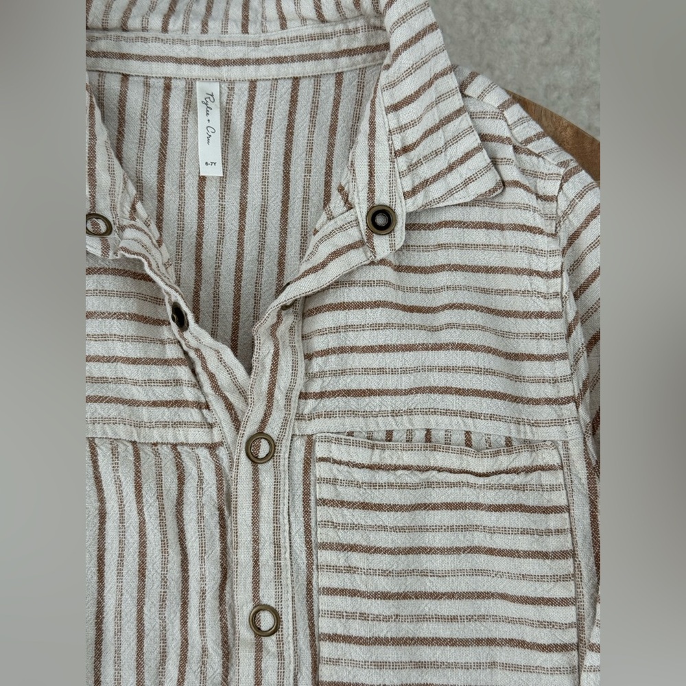 Rylee + Cru Striped Shirt - Picture 2 of 4